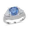 Blue Moissanite