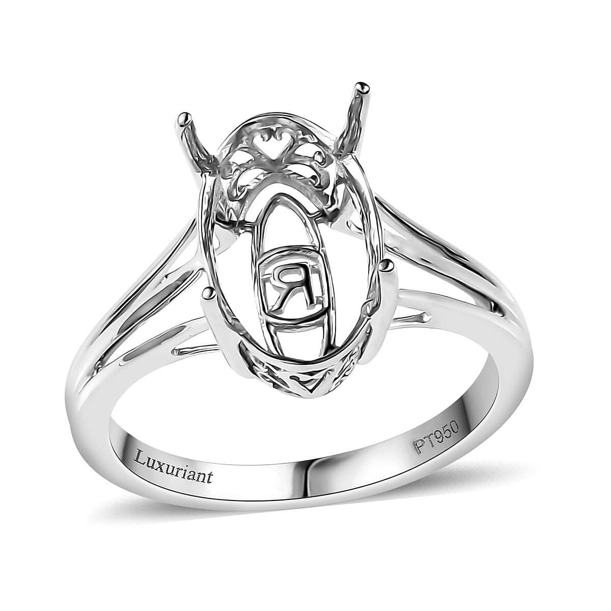 Luxuriant Diamond 950 Platinum  Solitaire Ring,  Platinum Wt. 8 g (Size 9)