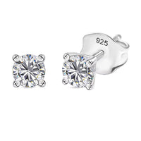 Luxuriant Lab Grown Diamond (SI) Solitaire Stud Earrings in 18K Vermeil RG Over Sterling Silver 0.50 ctw