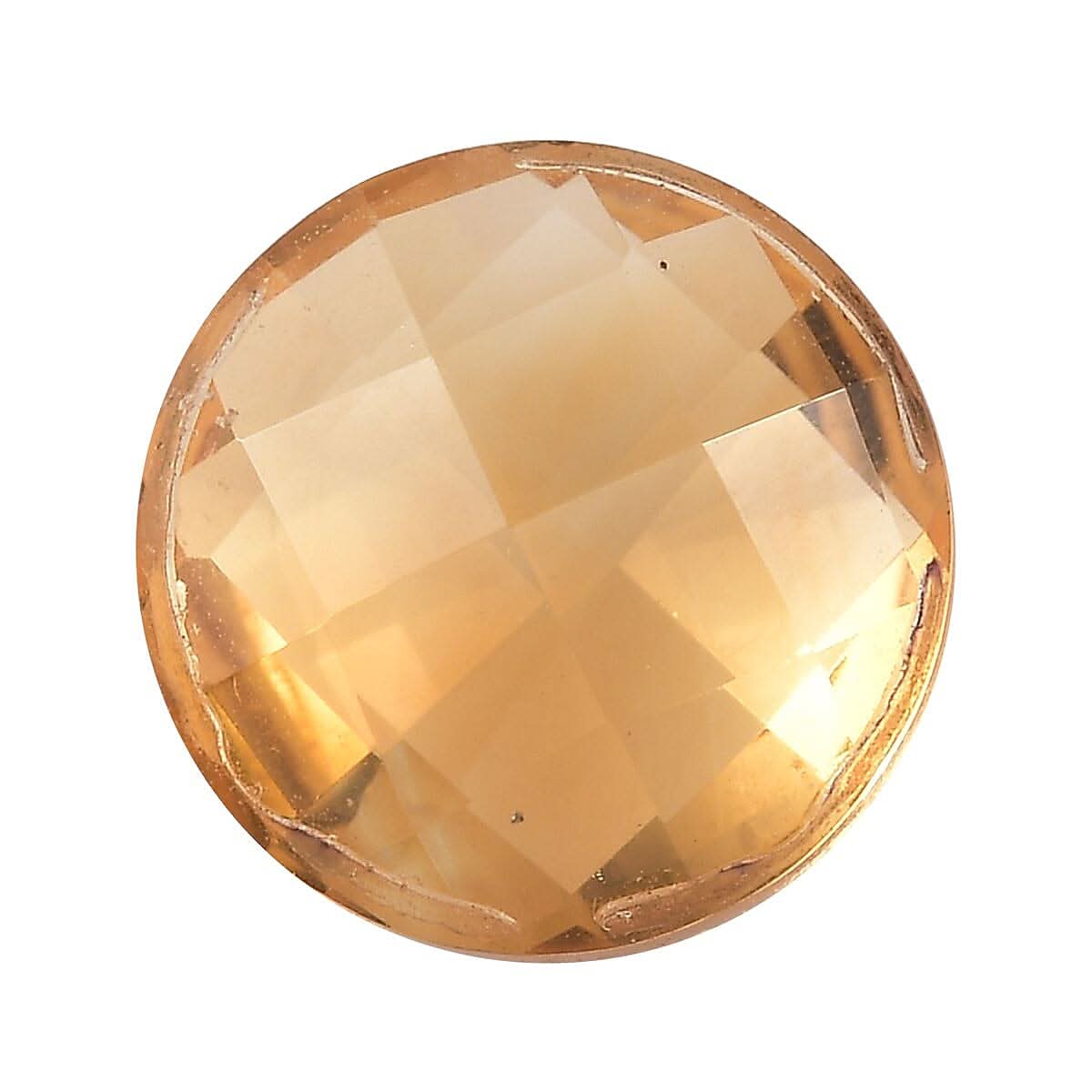 AA Brazilian Citrine (Rnd 10 mm) 3.16 ctw Loose Gemstone