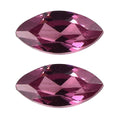 Orissa Rose Garnet Set of 2 (Mrq 6x3 mm) 0.56 ctw Loose Gemstone - Sticky add to cart bar