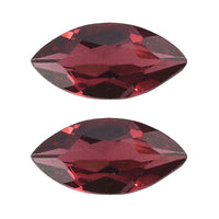 AAA Orissa Rose Garnet Set of 2 (Mrq 7x3.5 mm) 0.91 ctw Loose Gemstone
