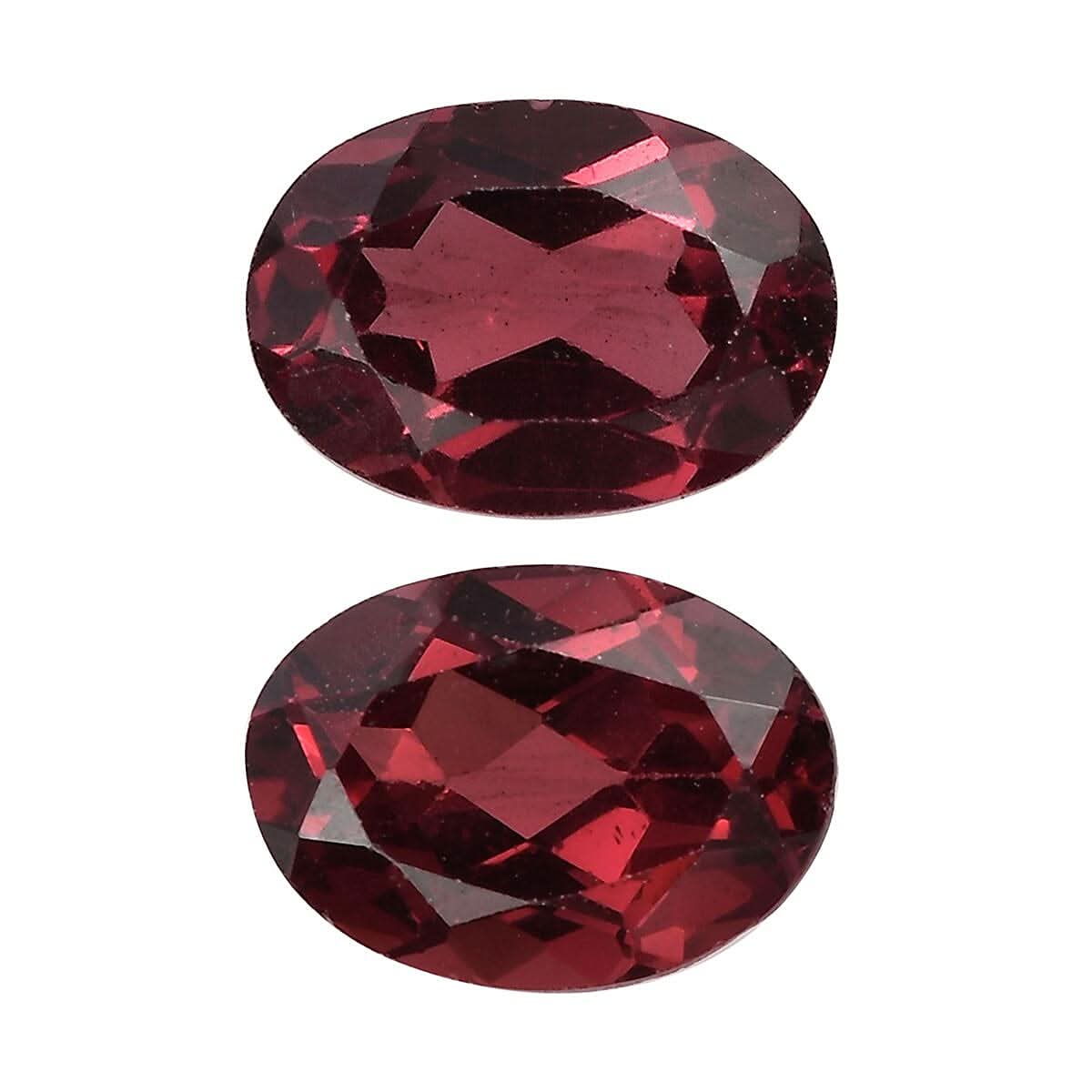 Orissa Rose Garnet Set of 2 (Ovl 7x5 mm) 1.88 ctw