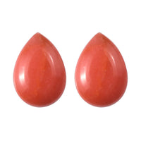 AAA Peach Opal Set of 2 (Pear 7x5 mm) 0.96 ctw Loose Gemstone