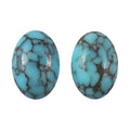 AA Blue Moon Turquoise Set of 2 (Ovl 6x4mm) 0.89 ctw Loose Gemstone - Sticky add to cart bar
