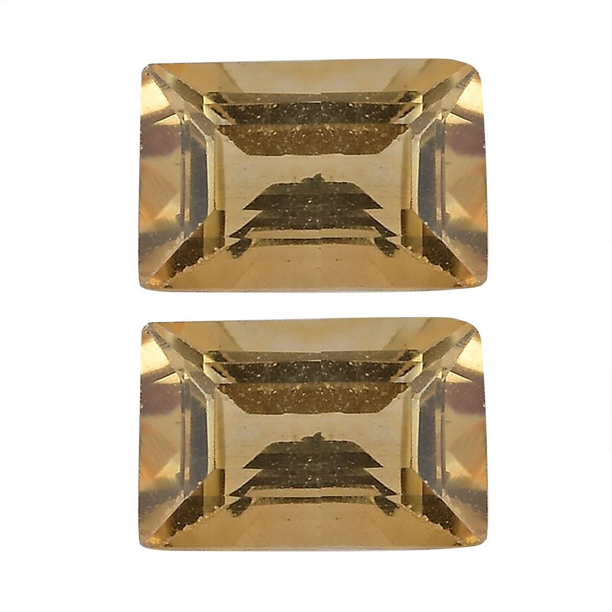 Citrine Set of 2 (Oct 6x4 mm) 1.09 ctw Loose Gemstone