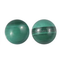 African Malachite Set of 2 (Rnd 6 mm) 1.65 ctw Loose Gemstone