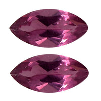 Orissa Rose Garnet Set of 2 (Mrq 5x2.5 mm) 0.33 ctw Loose Gemstone