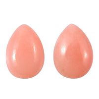 Set of 2 AA Peruvian Pink Opal (Pear 7x5 mm) 0.99 ctw Loose Gemstone