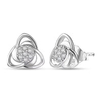 Luxuriant Lab Grown Diamond 0.20 ctw Stud Earrings in Rhodium Over Sterling Silver