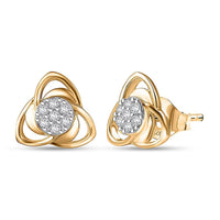 Luxuriant Lab Grown Diamond 0.20 ctw Stud Earrings in Rhodium Over Sterling Silver