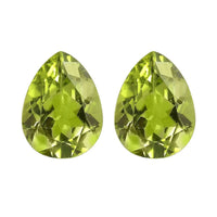 Set of 2 Peridot (Pear 9x7 mm) 3.02 ctw Loose Gemstone
