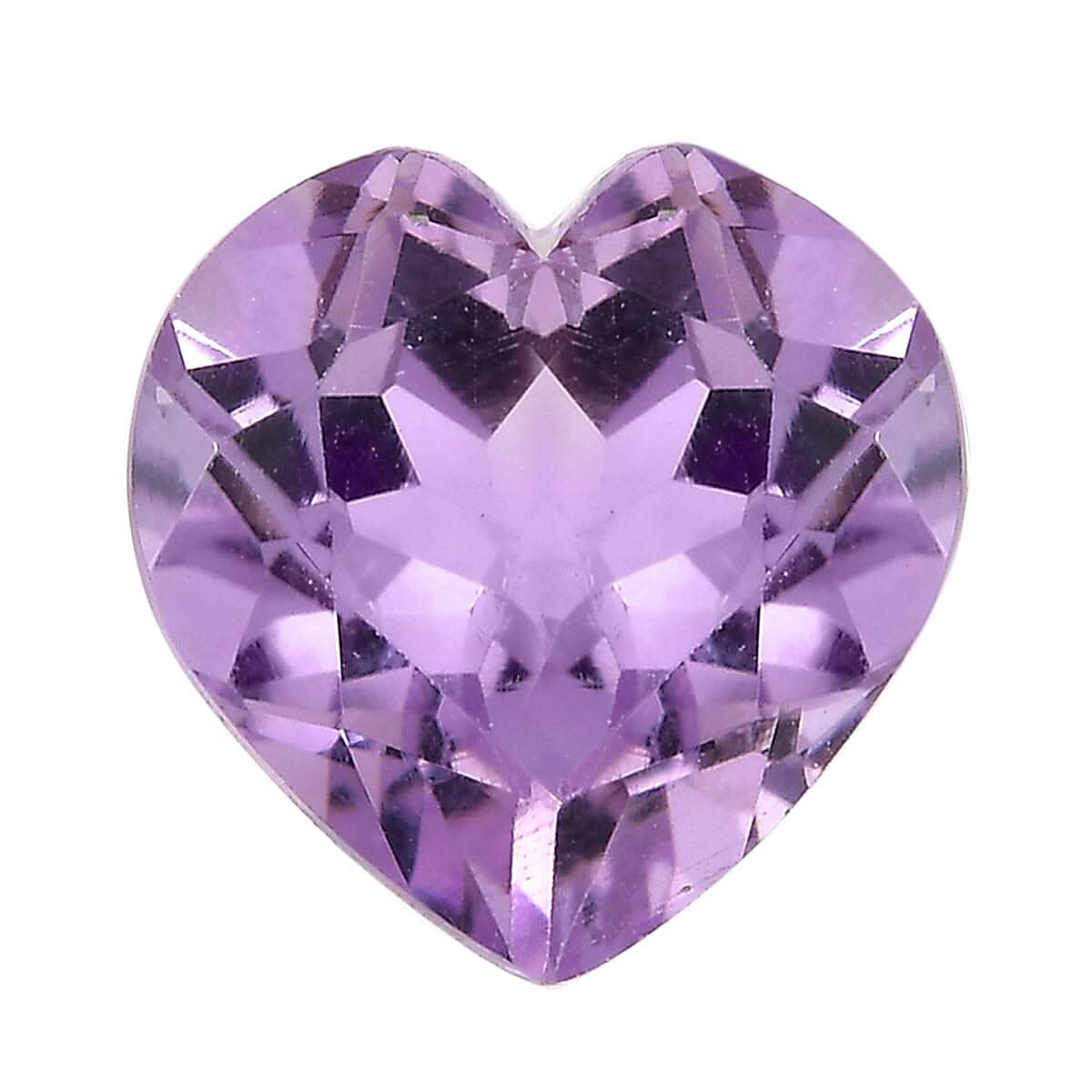 Rose De France Amethyst (Hrt 8 mm) 1.50 ctw Loose Gemstone