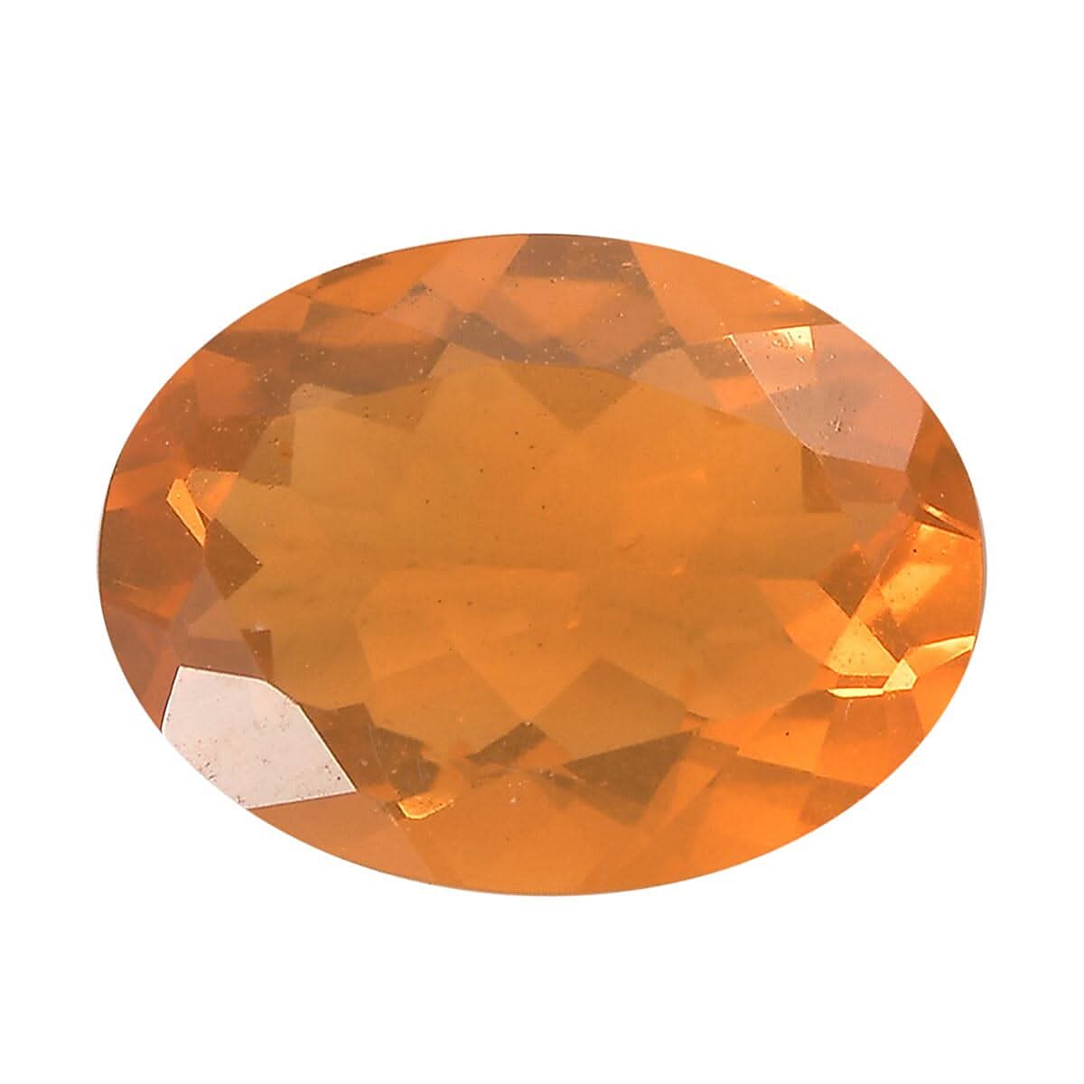 Crimson Fire Opal (Ovl 8x6 mm) 0.75 ctw Loose Gemstone
