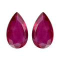 Niassa Ruby (FF) Set of 2 (Pear 5x3 mm) 0.52 ctw Loose Gemstone - Sticky add to cart bar
