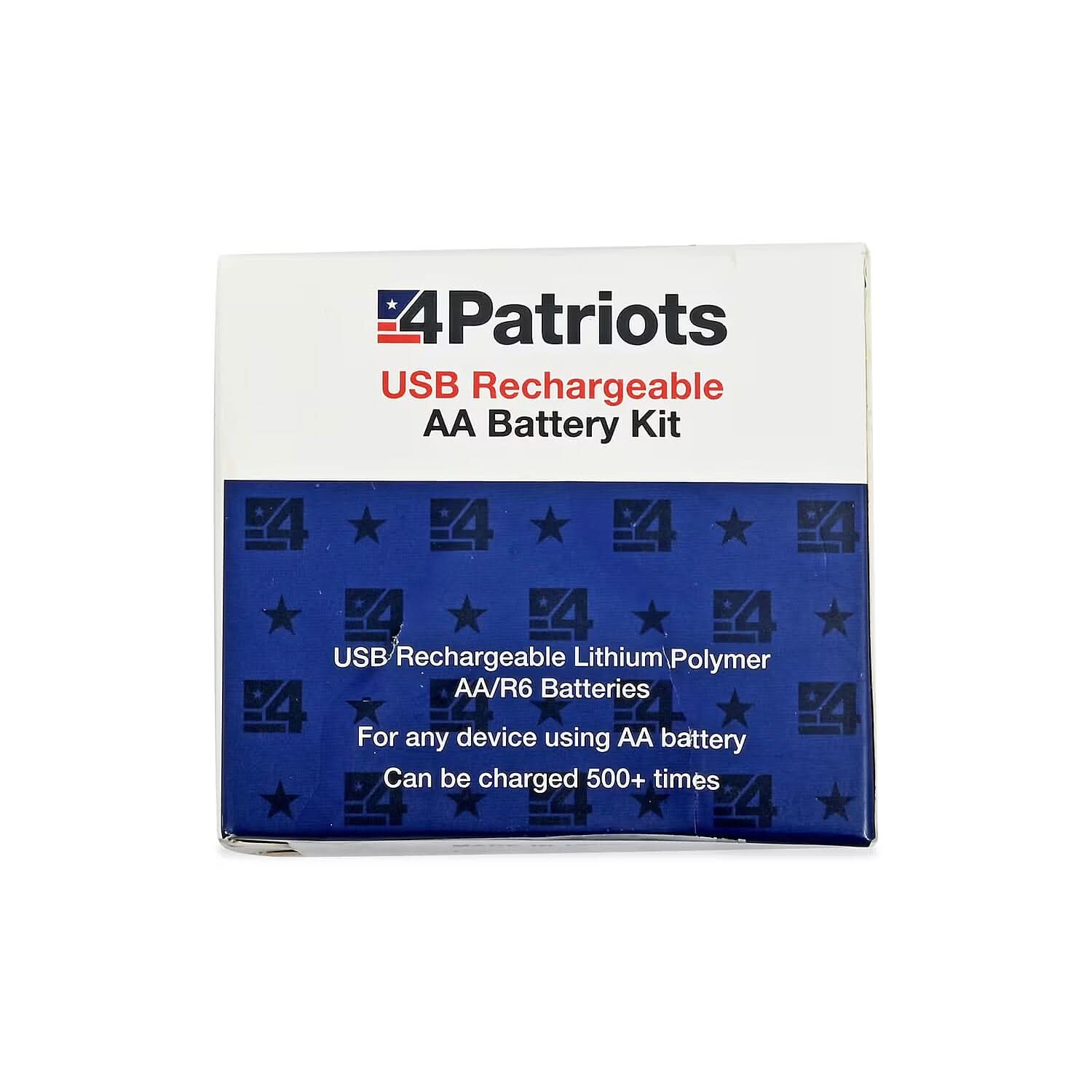 Closeout 4Patriots USB Rechargeable AA Batteries