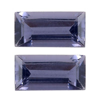 Catalina Iolite Set of 2 (Bgt 5x2.5 mm) 0.34 ctw Loose Gemstone