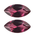 Orissa Rhodolite Garnet Set Of 2 (Mrq 8x4 mm) 1.19 ctw Loose Gemstone - Sticky add to cart bar