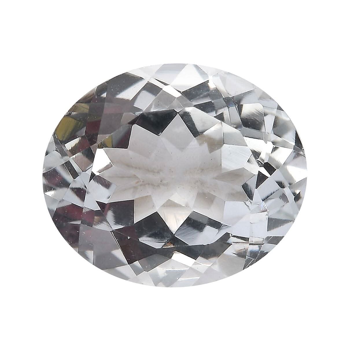White Topaz (Ovl 12x10 mm) 4.90 ctw Loose Gemstone