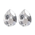 White Topaz Set of 2 (Pear 8x6 mm) 2.44 ctw Loose Gemstone - Sticky add to cart bar