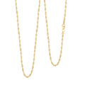 2.5mm Diamond-cut Rope Chain Necklace in 10K Yellow Gold 4.1 Grams 24 Inches - Sticky add to cart bar
