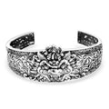 D'Joy Bali Legacy Sterling Silver Pixiu Bangle Bracelet (7.25 In) (32.35 g) - Sticky add to cart bar