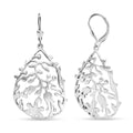 D'Joy Passport to Turkey Leaves Earrings in Rhodium Over Sterling Silver 9.65 Grams - Sticky add to cart bar