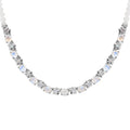 Karis Moon Glow Moonstone and Moonstone 29.75 ctw Necklace 18-20 Inches in Platinum Bond - Sticky add to cart bar