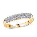Luxuriant Lab Grown Diamond Ring in 18K Vermeil YG Over Sterling Silver (Size 10.0) 0.50 ctw - Sticky add to cart bar
