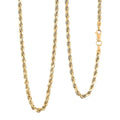 2.5mm Diamond-cut Rope Chain Necklace in 14K Yellow Gold 3 Grams 18 Inches - Sticky add to cart bar
