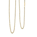 14K Yellow Gold Rope Chain Necklace (24 Inches) (2.5mm, 4.10 Grams) - Sticky add to cart bar
