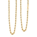 3.5mm Rope Chain Necklace in 14K Yellow Gold 7.90 Grams 24 Inches - Sticky add to cart bar