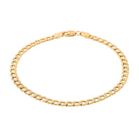 3.5mm Cuban Chain Bracelet in 14K Yellow Gold (7.00 In) 1.65 Grams