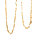 4mm Paper Chain Necklace in 18K Yellow Gold 16 Inches 6.3 Grams - Sticky add to cart bar