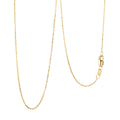 0.25mm Cable Chain Necklace IN 18K Yellow Gold 18 Inches 1.7 Grams - Sticky add to cart bar