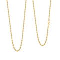 3mm Rope Chain Necklace in 18K Yellow Gold 18 Inches 4 Grams - Sticky add to cart bar