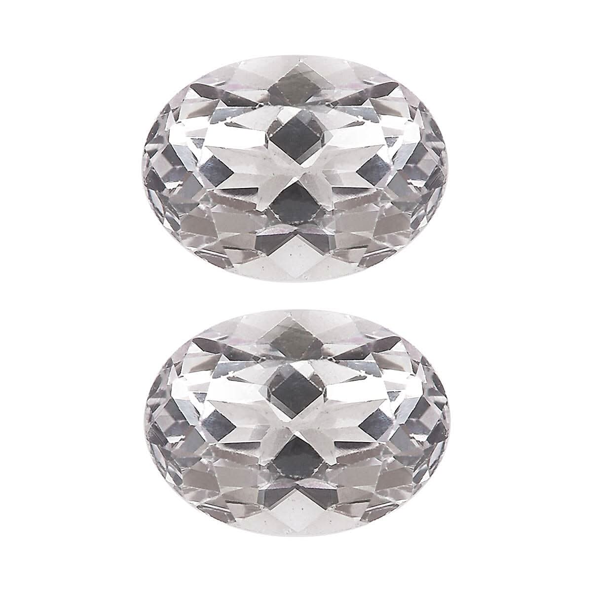 White Topaz (Ovl 8x6 mm) 2.54 ctw Loose Gemstone