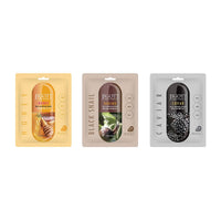 JIGOTT Real Ampoule Cotton Mask Rejuvenate Collection- Black Snail, Caviar, & Honey (3x10 each)