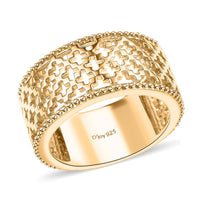 D'Joy 18K Vermeil YG Over Sterling Silver Band Ring (Size 10.0) (6.20 g)