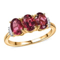 Luxoro 14K Yellow Gold AAA Ouro Fino Rubellite, Diamond (G-H, SI) Ring (Size 10.0) 2.00 ctw - Sticky add to cart bar