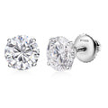 Moissanite Solitaire Stud Earrings in 950 Platinum 3.60 ctw - Sticky add to cart bar