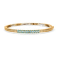 EverTrue Paraiba Apatite 11.75 ctw Bangle Bracelet in 18K YG Plated (6.50 In) - Sticky add to cart bar
