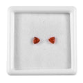 Fire Opal Set of 2 (Trl 4 mm) 0.28 ctw Loose Gemstone - Sticky add to cart bar