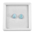 Larimar Set of 2 (Pear 7x5 mm) 1.44 ctw Loose Gemstone - Sticky add to cart bar
