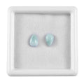 Larimar Set of 2 (Pear 8x5 mm) 1.72 ctw Loose Gemstone - Sticky add to cart bar