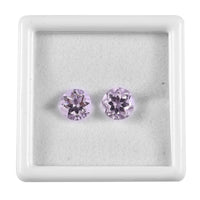 Rose De France Amethyst (Rnd 8 mm) 3.33 ctw Loose Gemstone