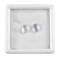 Rainbow Moonstone Set of 2 (Ovl 8x6 mm) 2.19 ctw Loose Gemstone - Sticky add to cart bar