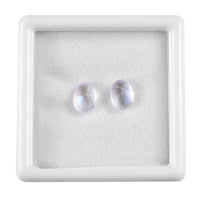 Rainbow Moonstone Set of 2 (Ovl 8x6 mm) 2.19 ctw Loose Gemstone