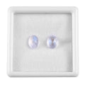 AA Rainbow Moonstone Set of 2 (Ovl 8x6 mm) 0.99 ctw Loose Gemstone - Sticky add to cart bar