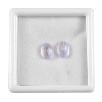 AAA Rainbow Moonstone Set of 2 (Ovl 8x6 mm) 2.54 ctw Loose Gemstone